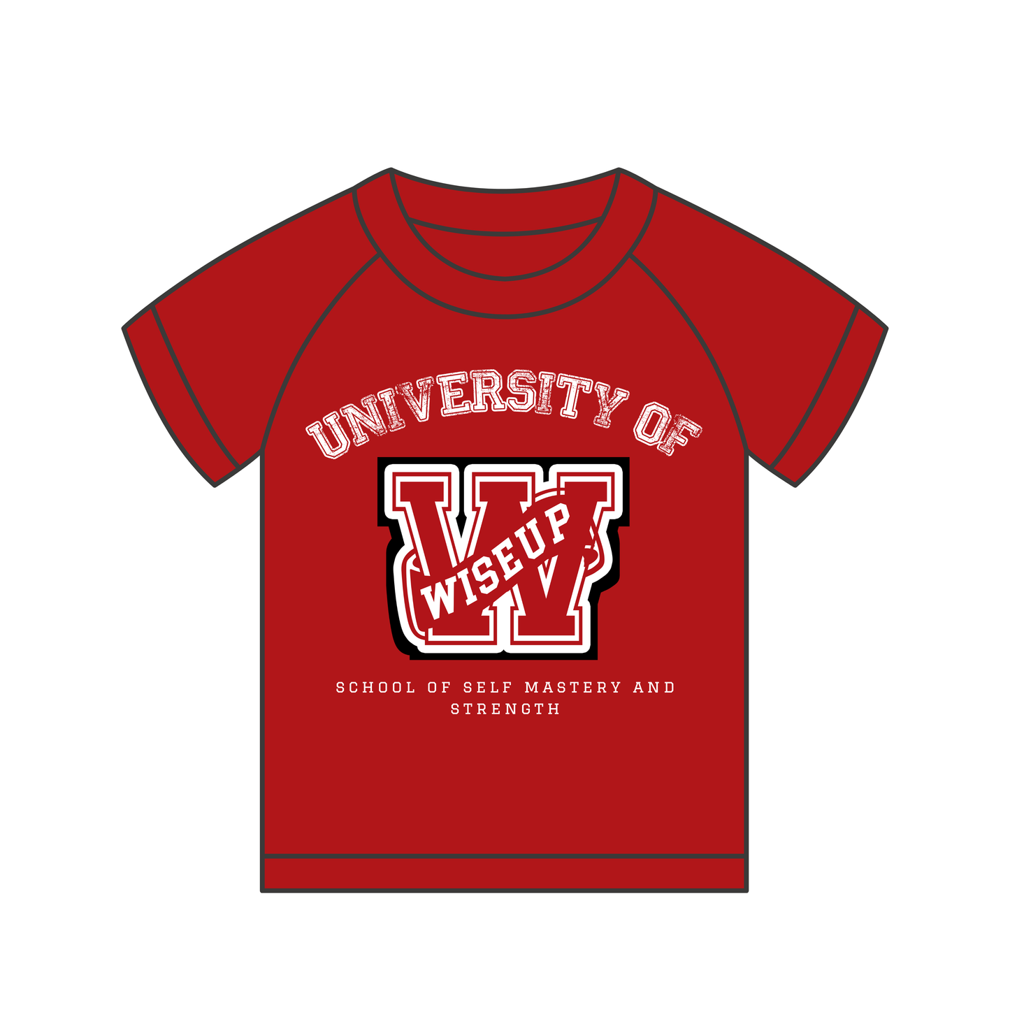 PREORDER University of WISEUP™ Raglan Short Sleeve