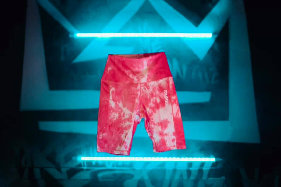 Washed Biker Shorts