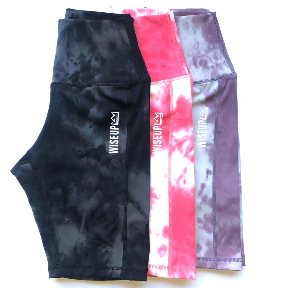 Washed Biker Shorts